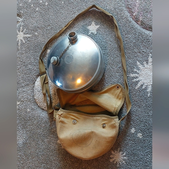 Antique Palco 2 Quart-er canteen with carrying satchel - Picture 4 of 8